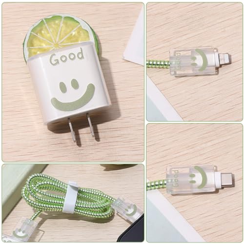 Verilux® Charger Protector Set of 12PCS Cover Cable Coil Sleeve Connector Cartoon Case Compatible with 20W 30W iPhone Charger Verilux® Charger Protector Set of 12PCS Cover Cable Coil Sleeve Connector Cartoon Case Compatible with 20W 30W iPhone Charger